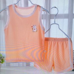 Kids Orange Pajama Set